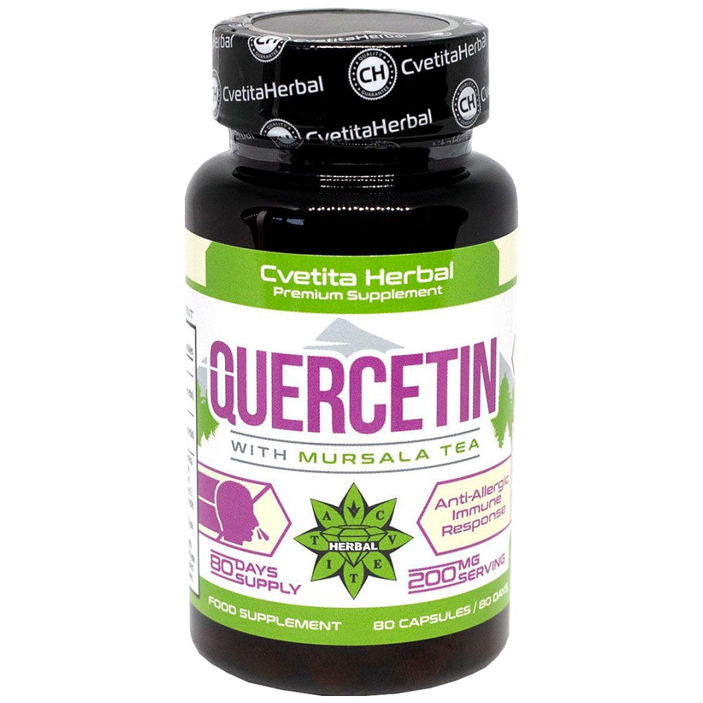 Quercetin mit Mursala-Tee 200 mg – 80 Kapseln