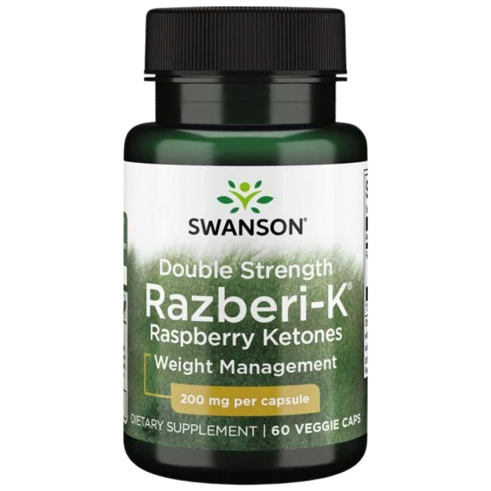 Razberi - K 200 mg | Doppelt starke Himbeerketone – 60 Kapseln
