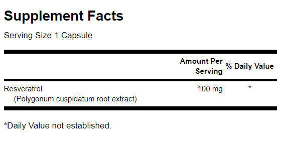 Resveratrol 100 mg – 30 Kapseln