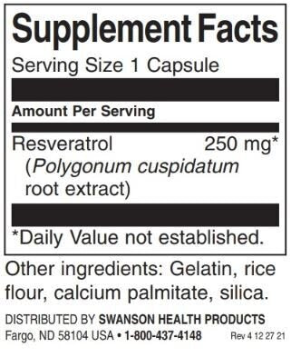 Resveratrol – Höhere Wirksamkeit 250 mg/30 Kapseln – 0