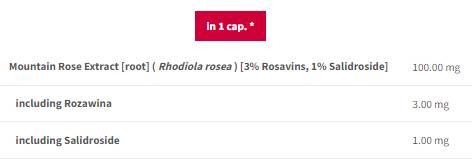 Rhodiola Rosea 500 mg | 100 mg Wurzelextrakt – 90 Kapseln
