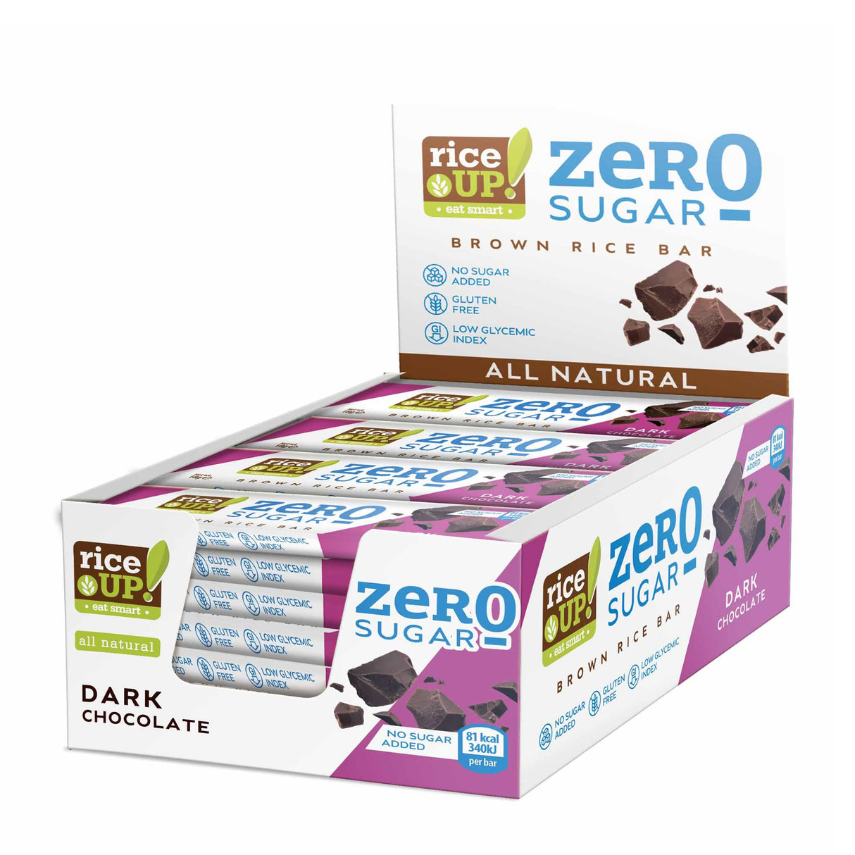 RiceUP! ZERO SUGAR - Reisriegel - 20 x 18 g