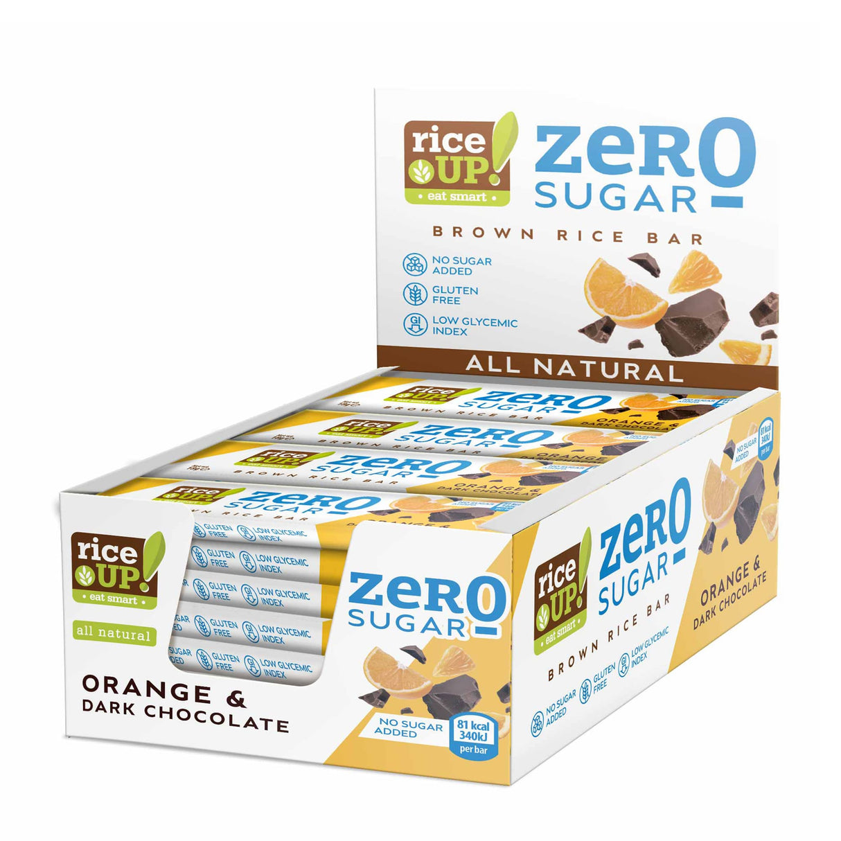 RiceUP! ZERO SUGAR - Reisriegel - 20 x 18 g