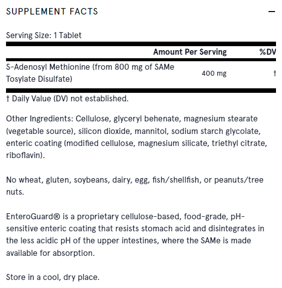 SAM-e 400 mg – 30 Tabletten