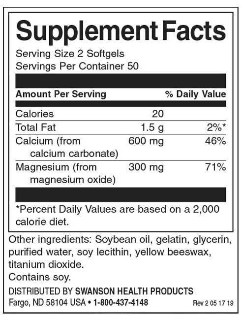 Flüssiges Calcium & Magnesium - 100 Gelkapseln