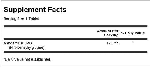 Ultra -vegetarische Aangamik DMG 125 mg 90 Tabletten