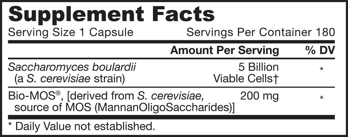 Saccharomyces Boulardii + MOS – 180 Kapseln