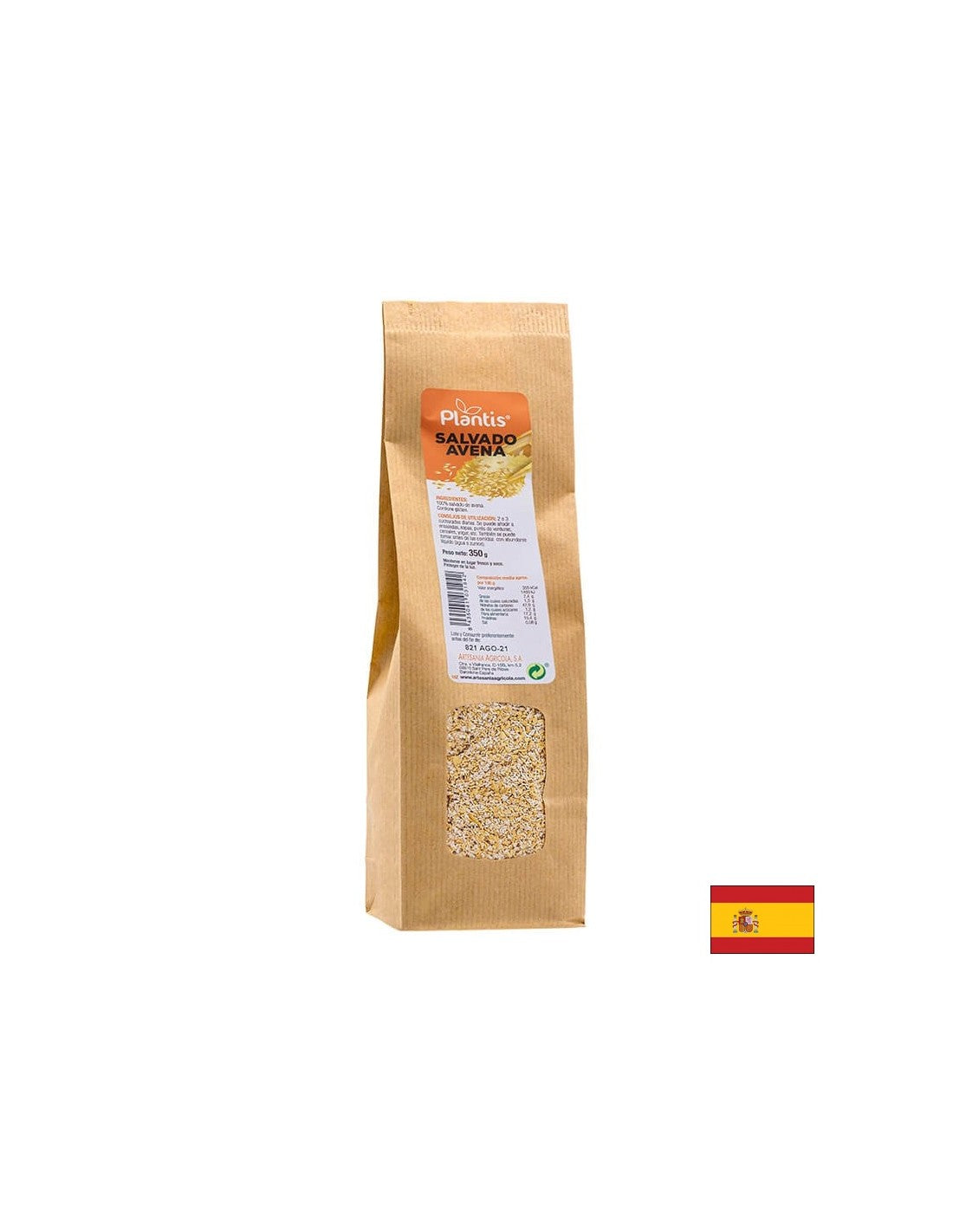 Haferkleie – Salvado Avena Plantis® – Cholesterinkontrolle und gute Verdauung, 350 g