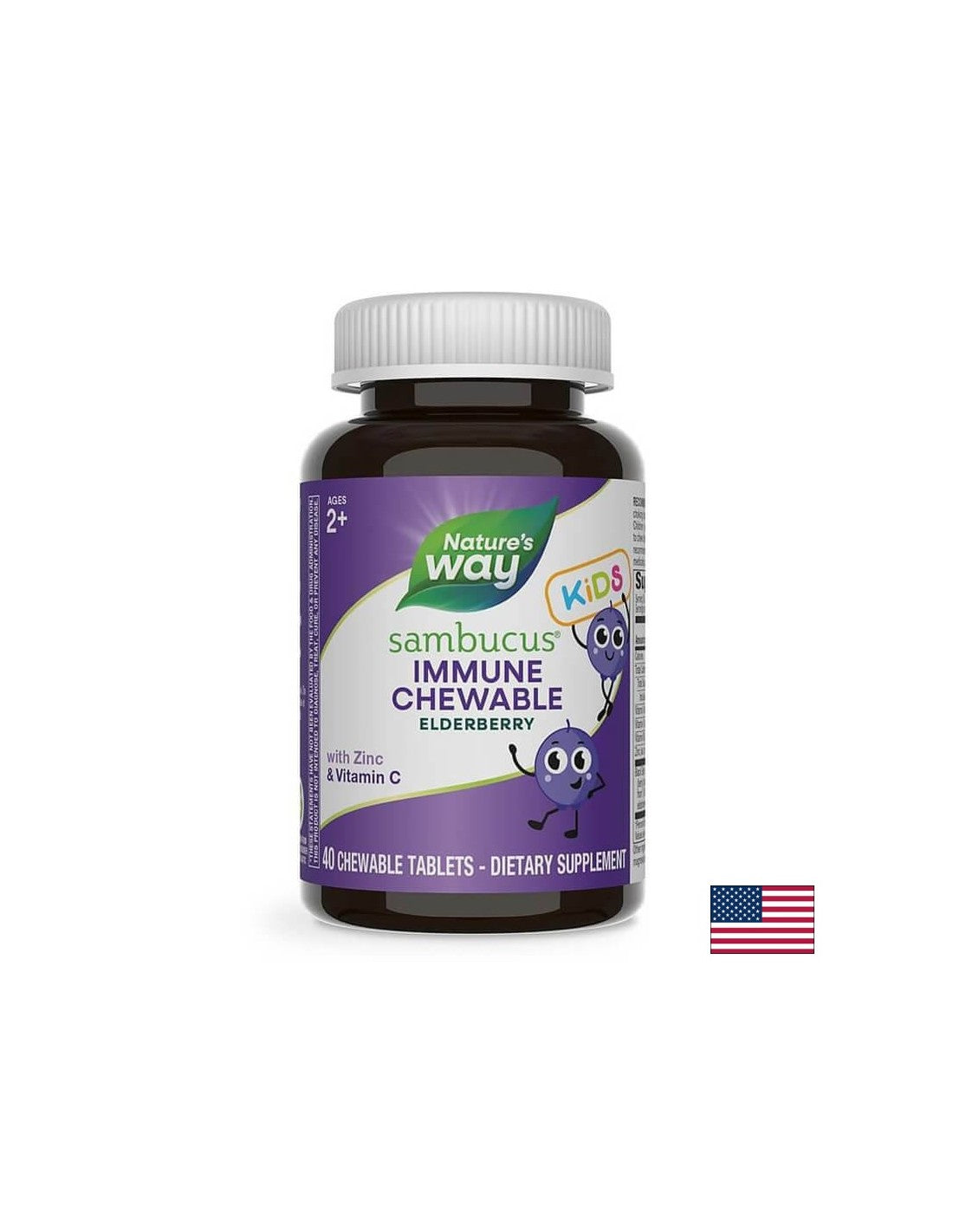 Sambucus für Kinder/Sambucus für Kinder x 40 Kautabletten Nature's Way