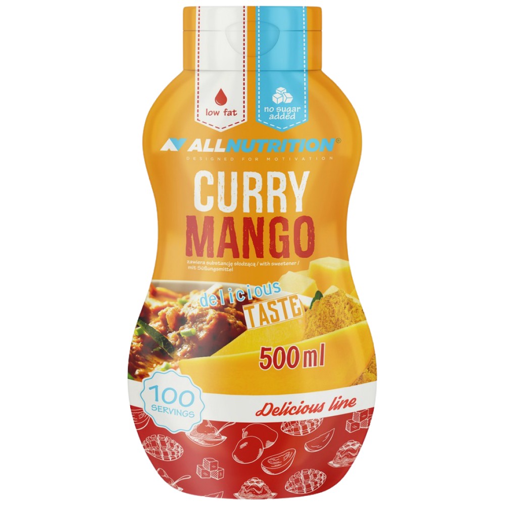 Null-Kalorien-Sauce | Curry-Mango - 500 ml