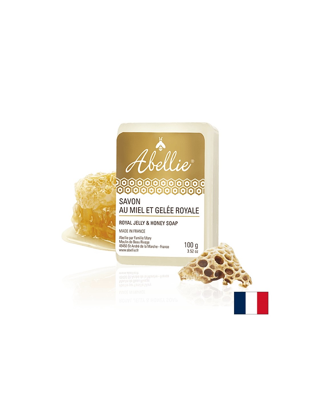 Seife mit Honig und Gelée Royale – Savon au miel et gelée royale, 100 g