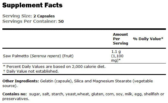 Sägepalmenbeeren 550 mg – 100 Kapseln