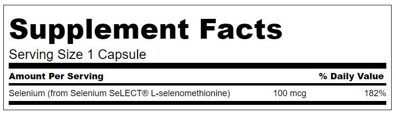 Selen 100 µg (L-Selenomethionin) – 200 Kapseln