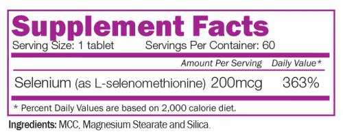Selen 200 µg – 60 Tabletten