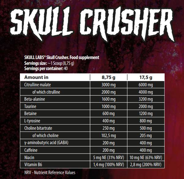 Skull Crusher Pre-Workout – 350 Gramm