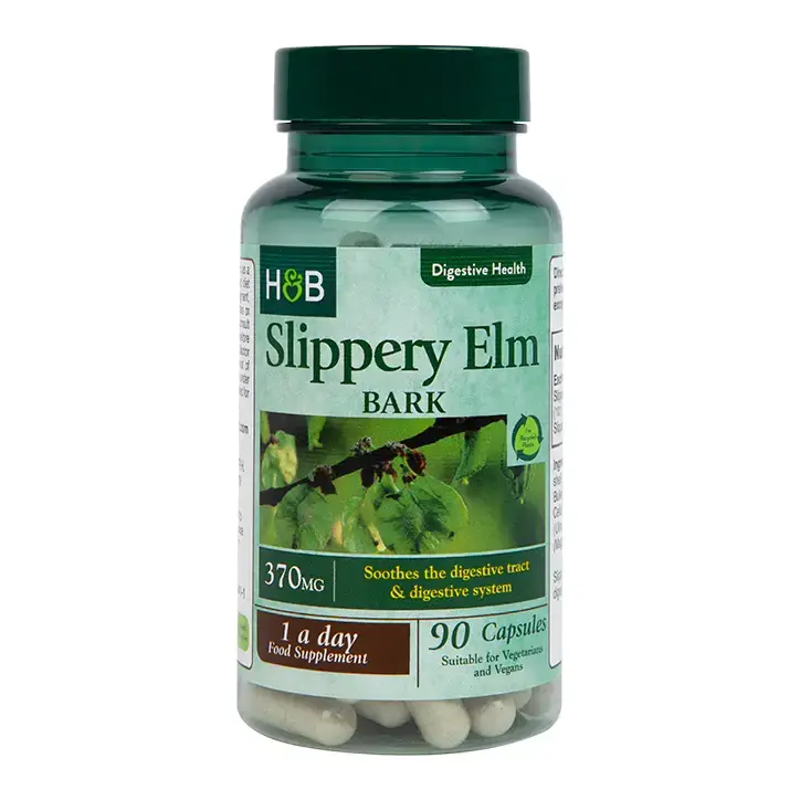 Slippery Elm Bark 370 mg 90 Kapseln HOLLAND & BARRETT