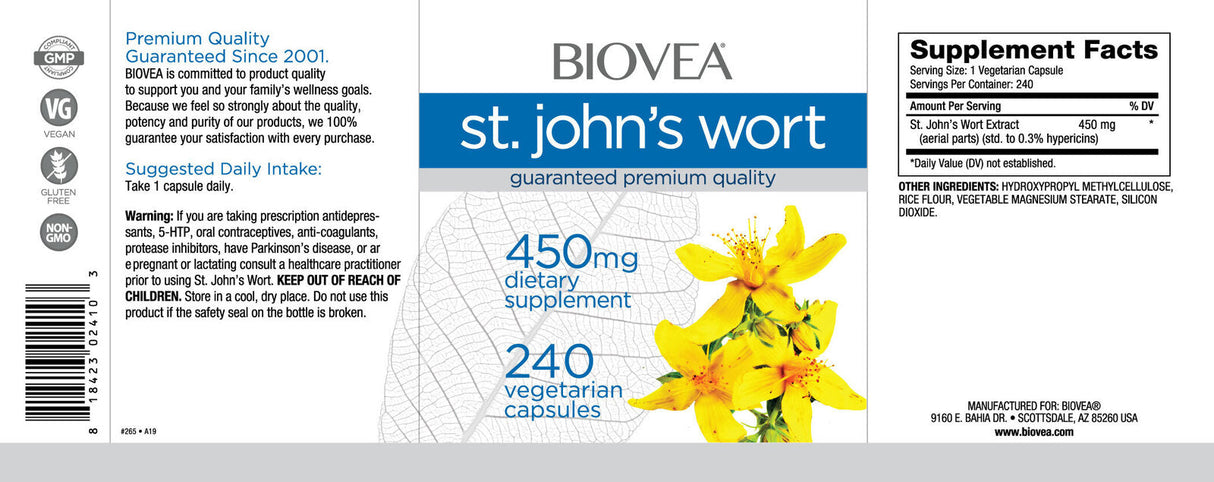 Johanniskraut 450 mg/240 Kapseln