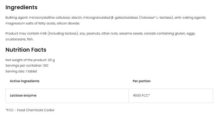 Stabilolaktisch | Laktaseenzym 4500 FCC 100 Tabletten