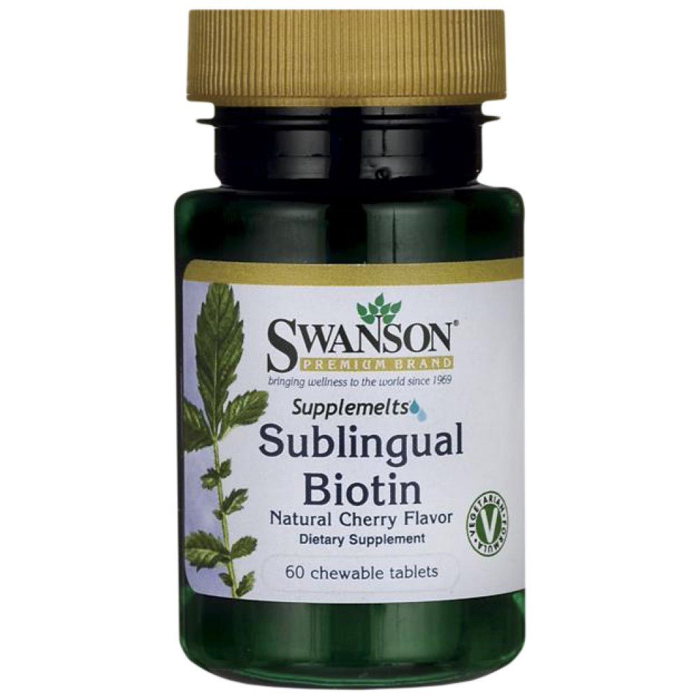 Sublinguales Biotin 5000 mcg 60 Kautabletten