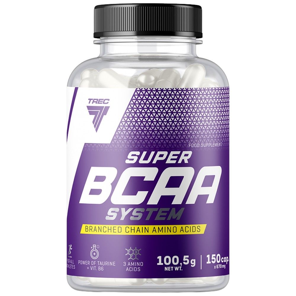 Super BCAA System Caps – 150 Kapseln