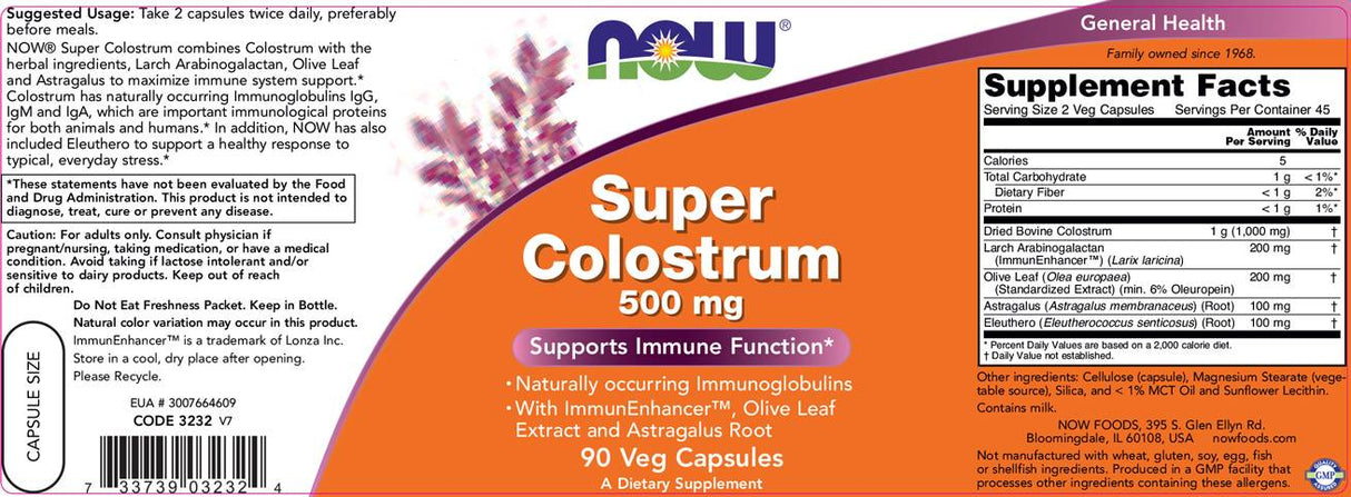 Super Colostrum – 500 mg – 90 Kapseln