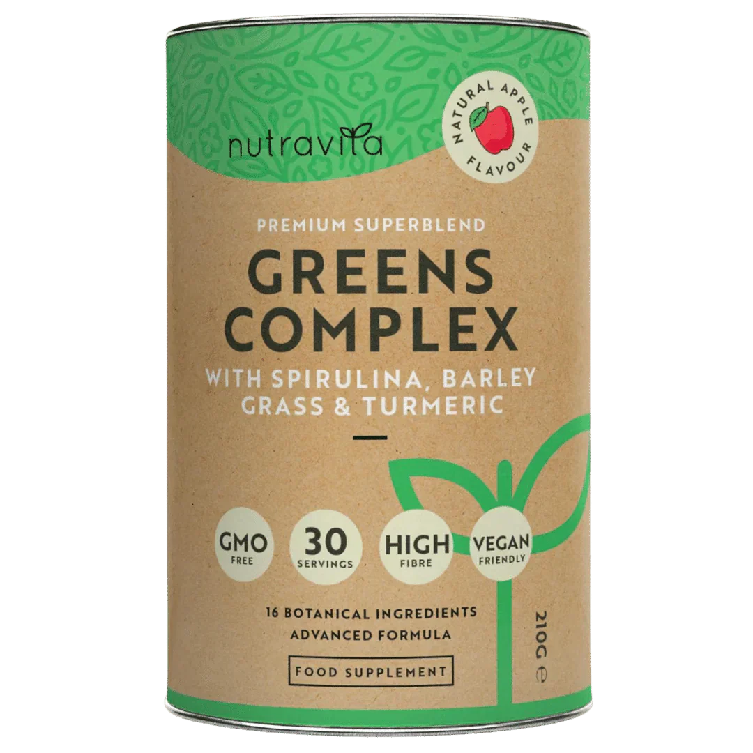 Super Greens Komplex (18 aktive Inhaltsstoffe) 200 g <tc>Nutravita</tc>
