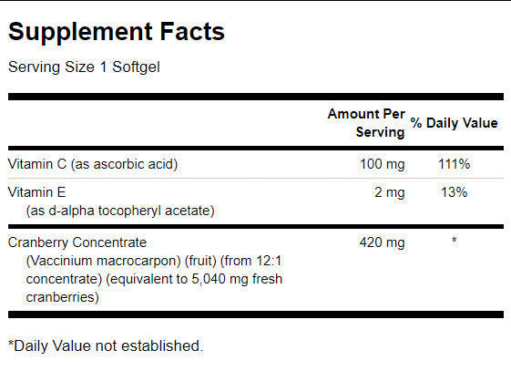 Superstarkes Cranberry-Konzentrat 420 mg – 60 Gelkapseln
