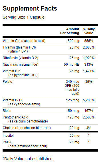 Super Stress Vitamin B-Komplex mit Vitamin C – 240 Kapseln
