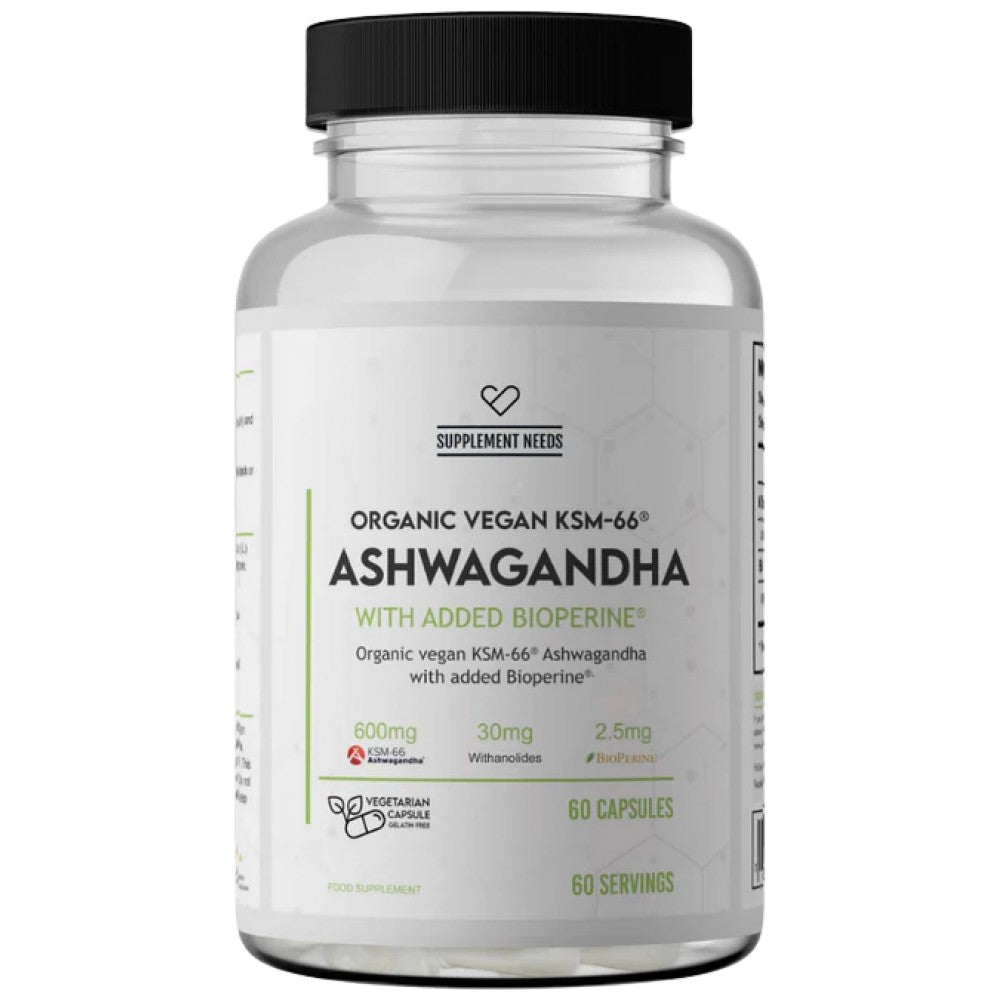 Ashwagandha KSM -66 600 mg - 60 Kapseln