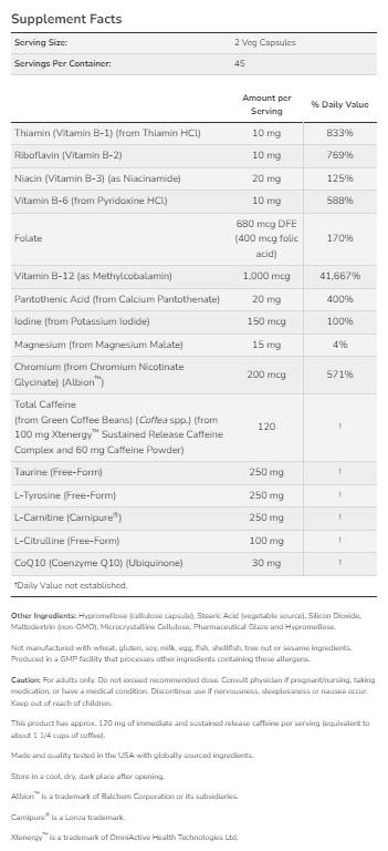 Nachhaltige Energie | mit Xtenergy™ – 90 Kapseln