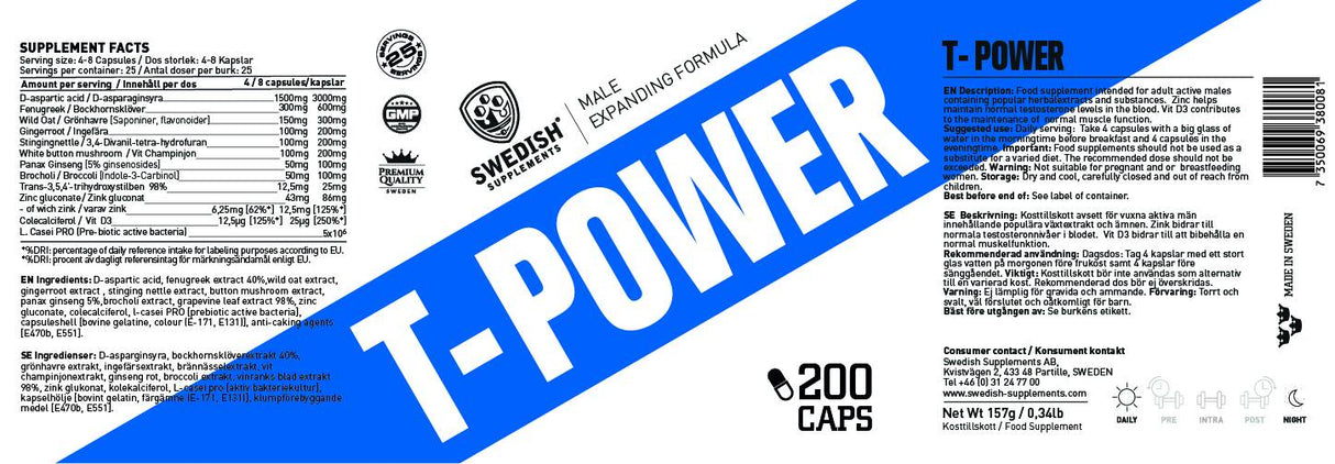 T -Power - 200 Kapseln