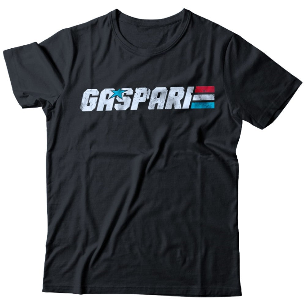 T-Shirt/weißes Gaspari-Logo - Schwarz