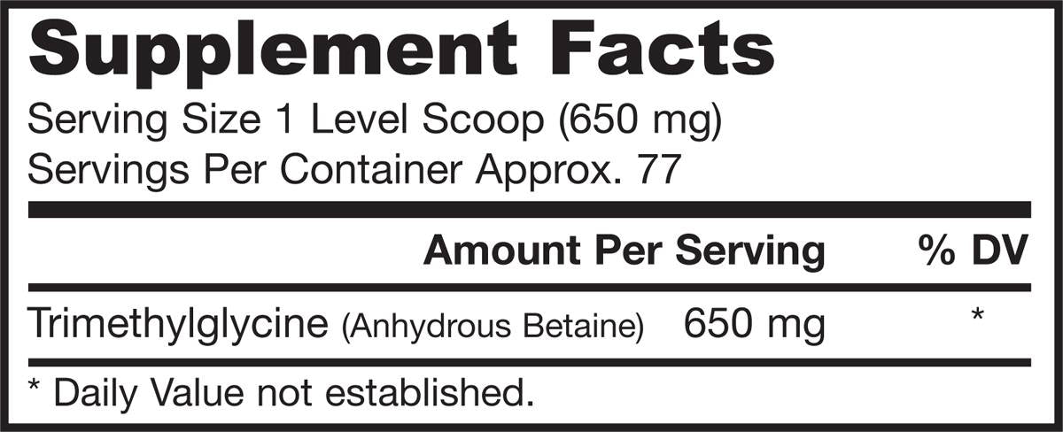 TMG-Kristallpulver 650 mg 50 Gramm