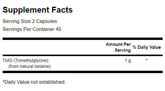 TMG Trimethylglycin 500 mg – 90 Kapseln