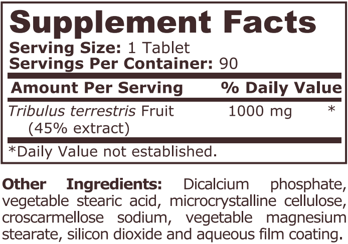 <tc>Pure Nutrition</tc> - Tribulus terrestris 1000 mg - 90 Tabletten
