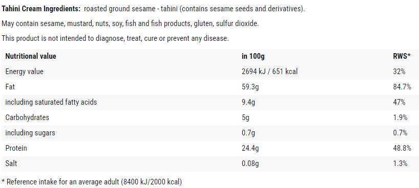 Tahini-Creme – 500 Gramm