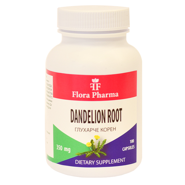 Löwenzahnwurzel /Taraxacum/ 1050 mg /100 Kapseln, 33 Dosen/ FLORA PHARMA