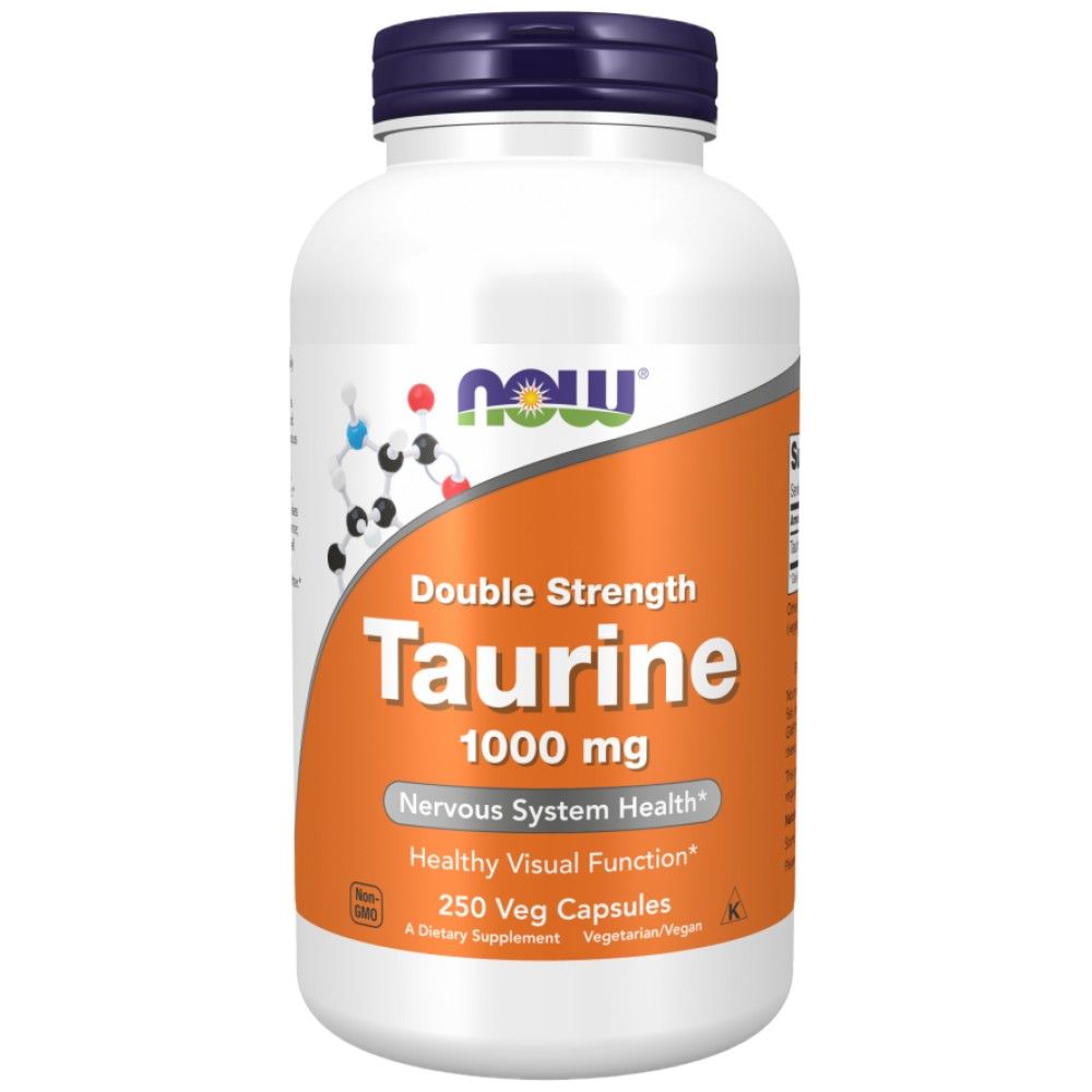 Taurin 1000 mg/Doppelte Stärke – 250 Kapseln
