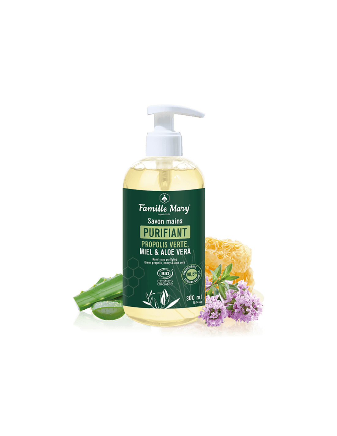Flüssige Handseife mit grünem Propolis, Honig und Aloe Vera, 300 ml