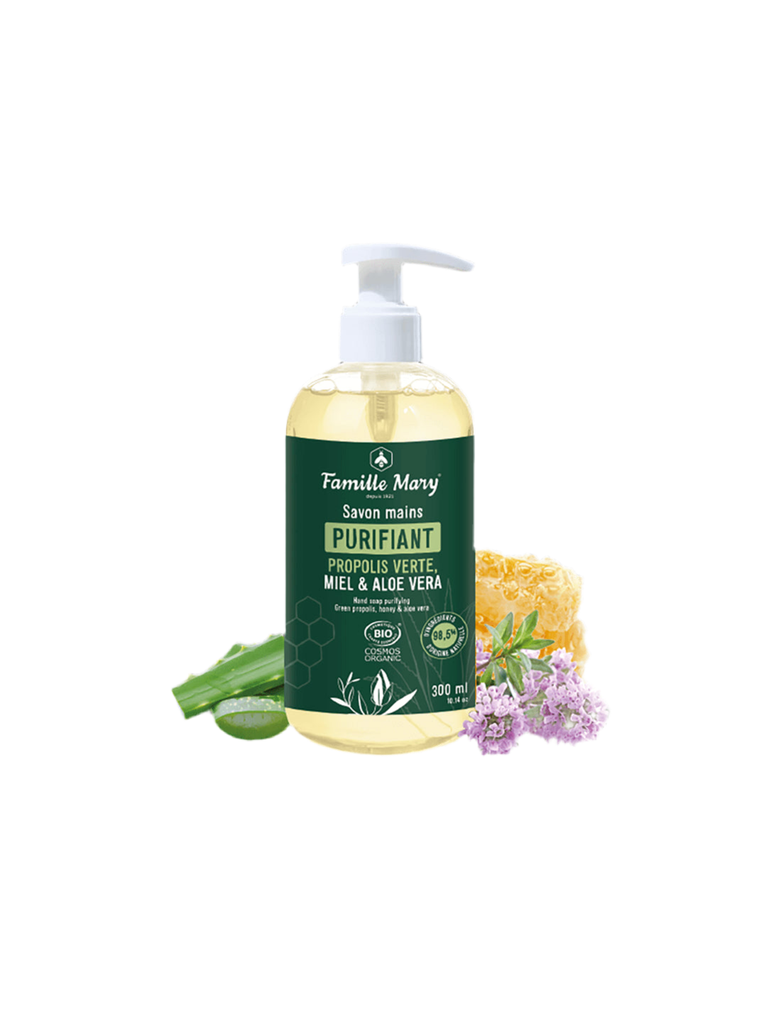 Flüssige Handseife mit grünem Propolis, Honig und Aloe Vera, 300 ml