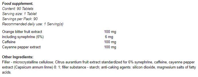 Thermo 3D -Fettbrenner 90 Tabletten
