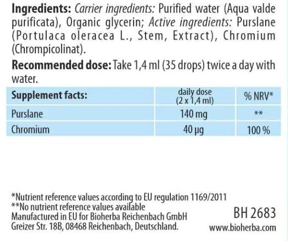Tinktur Portulaca oleracea (Portulak) - 100 ml