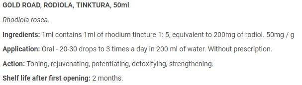 Rhodiola-Tinktur - 50 ml