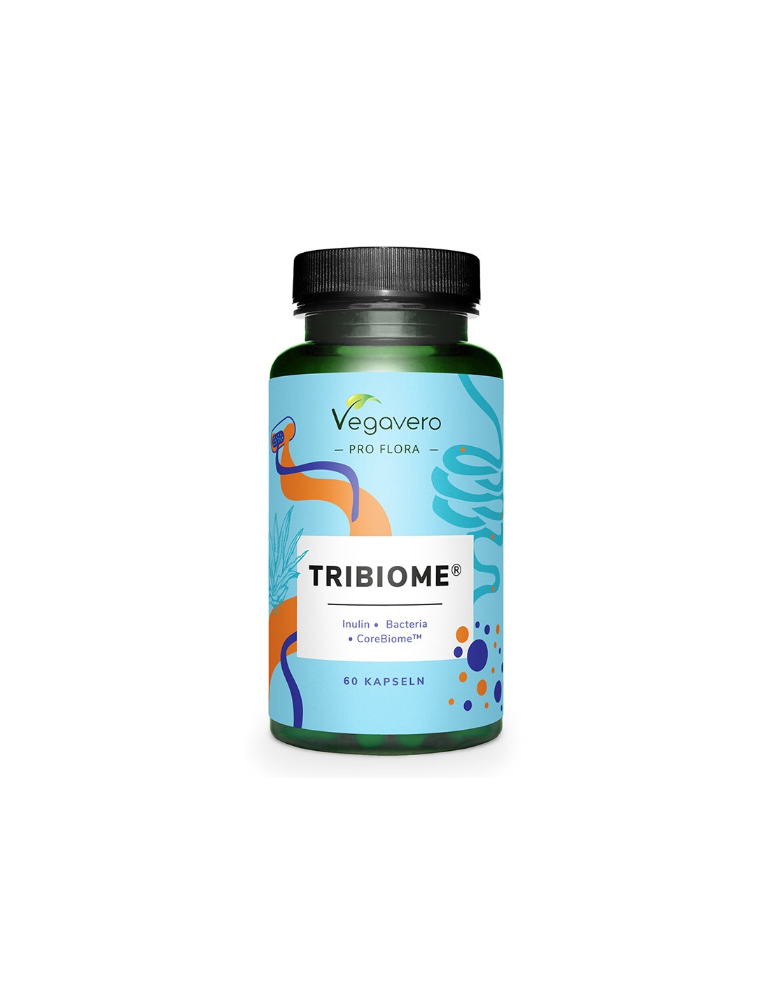 Inulin + Probiotikum Tribiome® – 10 Milliarden aktive Probiotika, 60 Kapseln