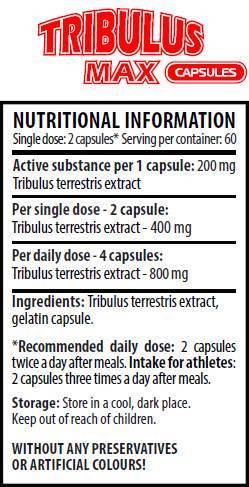 Tribulus Max Caps 200 mg 120 Kapseln