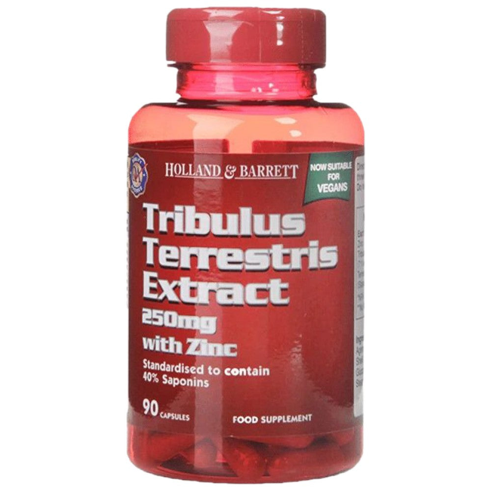 Tribulus Terrestris-Extrakt 250 mg (entspricht 1750 mg)/+ Zink 90 Kapseln