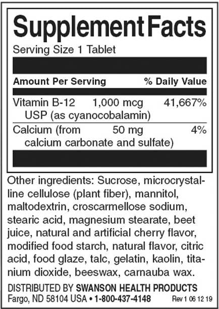 Triple Action B-12 1000 mcg – 90 Tabletten
