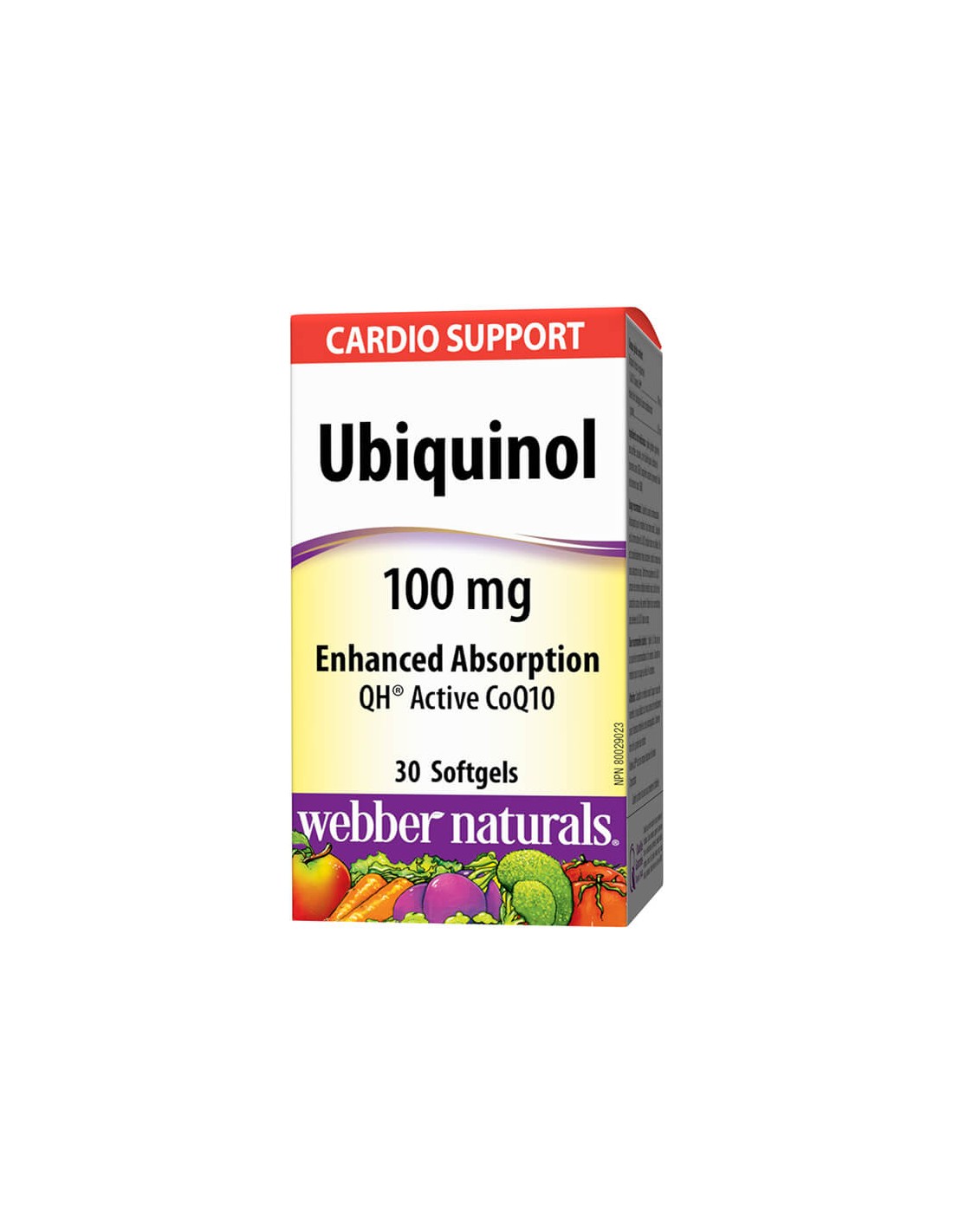 Ubiquinol Active CoQ10 - Ubiquinol aktives Coenzym Q10, 30 Weichgelkapseln <tc>Webber Naturals</tc>