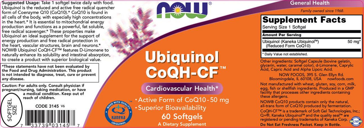 Ubiquinol CoQH-CF™ – 60 Gelkapseln