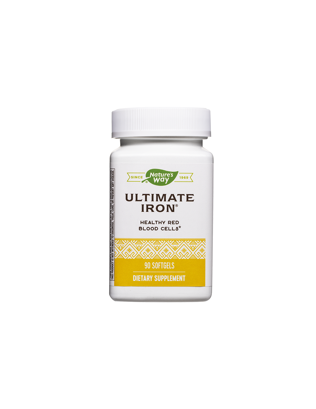 Ultimate Iron – Formel mit Eisen, Folsäure und Vitamin B12 (gegen Anämie), 90 Kapseln Nature's Way